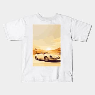 Vintage Car Desert Poster Kids T-Shirt